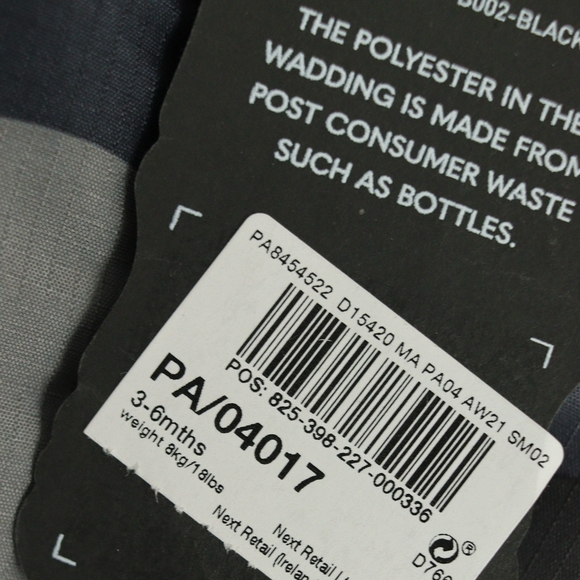 Next Baby Boys Camouflage Khaki Dino Print Snowsuit 3-6 months - New with tags - Picture 6 of 7